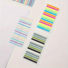 300pcs Transparent Fluorescent Index Sticky Notes Set