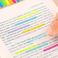 300pcs Transparent Fluorescent Index Sticky Notes Set