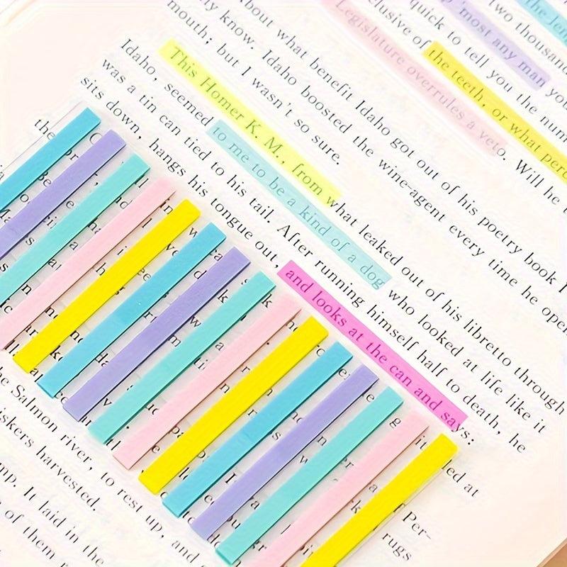 300pcs Transparent Fluorescent Index Sticky Notes Set