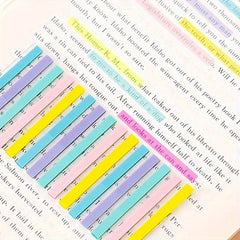 300pcs Transparent Fluorescent Index Sticky Notes Set