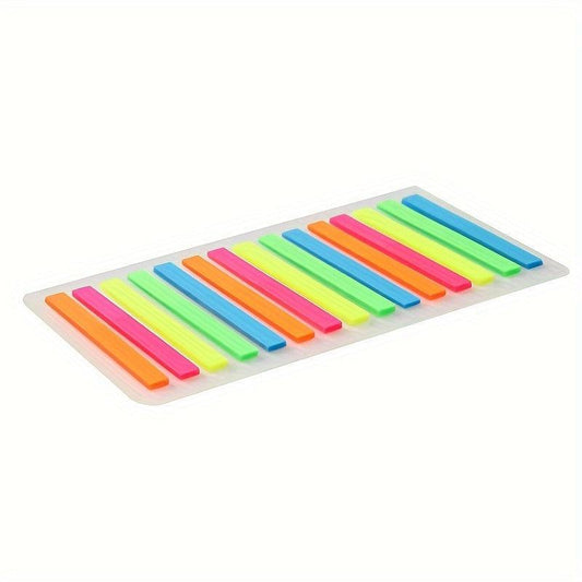 300pcs Transparent Fluorescent Index Sticky Notes Set