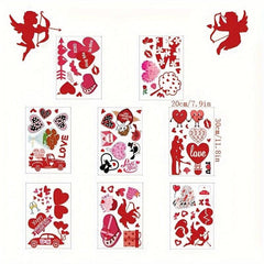 8pcs Love Cupid Couple Window Stickers Refrigerator Stickers Wedding Decoration
