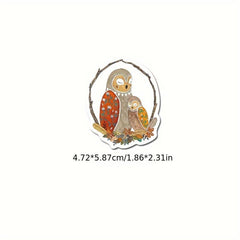50pcs Bohemian Style Art Stickers for Journals Phone Cases Decorations