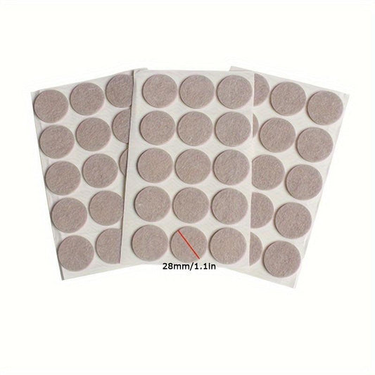 45pcs Circular Felt Furniture Mats 2.79 Cm - DIY Handicraft Floor Protector