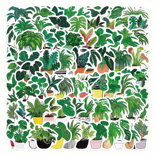 89pcs Plant Potted Stickers for Phone Laptop Cup Water Cup