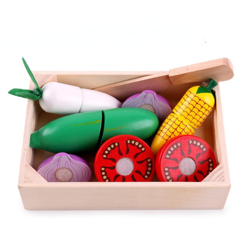 Wooden Cutting Fruit Kitchen Set For Kids