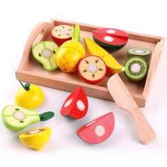 Wooden Cutting Fruit Kitchen Set For Kids