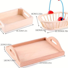 Wooden Cutting Fruit Kitchen Set For Kids