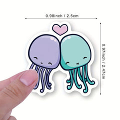 500 Ocean Animal Stickers Roll for Water Bottles & More