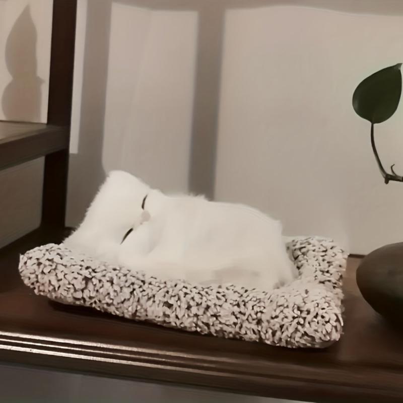 Realistic Small Cat Plush Toy for Home Decor