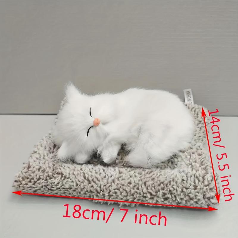 Realistic Small Cat Plush Toy for Home Decor