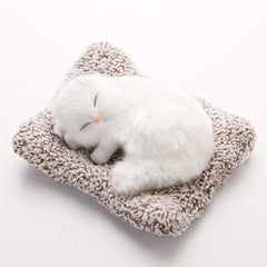 Realistic Small Cat Plush Toy for Home Decor