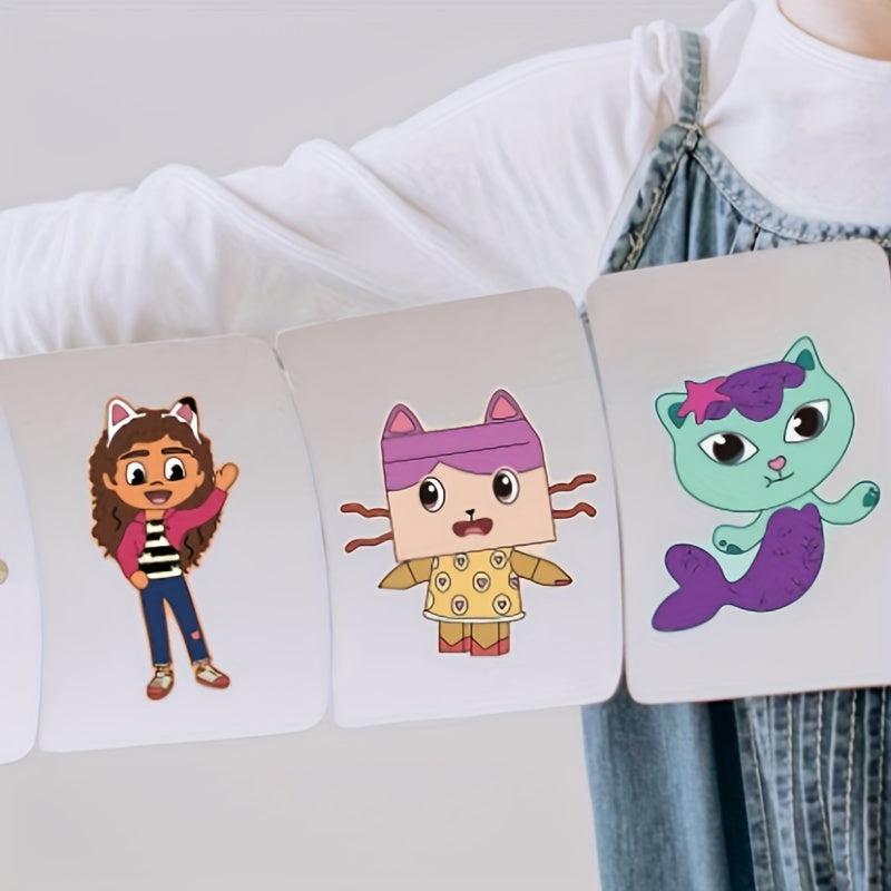6pcs Anime Cartoon DIY Face Stickers Gift