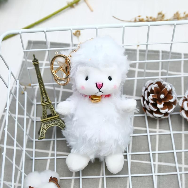 5.9inch Sheep Plush Keychain Soft Stuffed Cartoon Doll Plush Toy Doll Key Chain