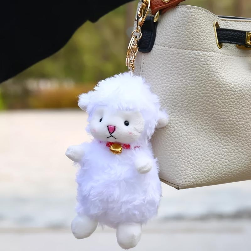 5.9inch Sheep Plush Keychain Soft Stuffed Cartoon Doll Plush Toy Doll Key Chain