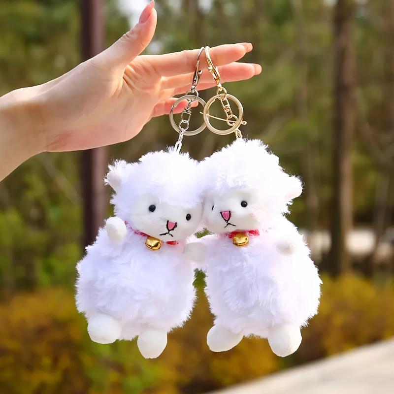5.9inch Sheep Plush Keychain Soft Stuffed Cartoon Doll Plush Toy Doll Key Chain