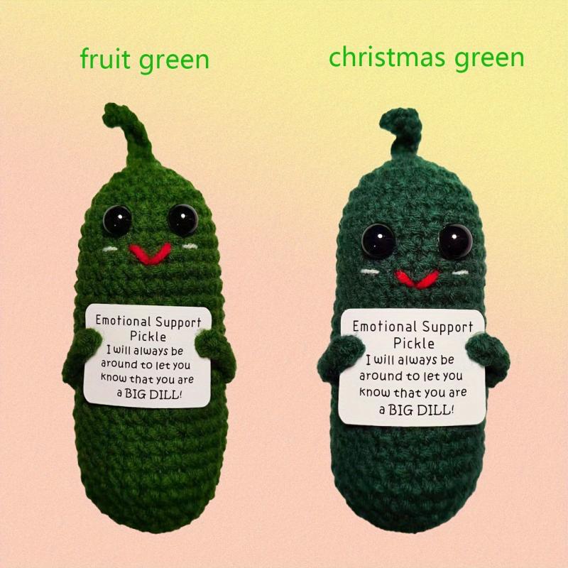 Little Cucumber Hand Crocheted Creative Decoration