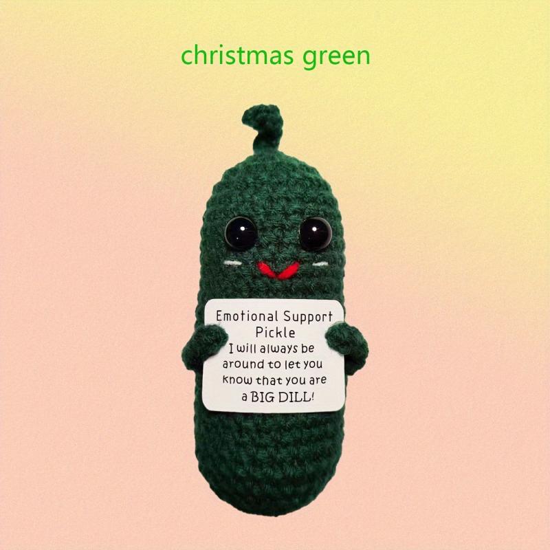 Little Cucumber Hand Crocheted Creative Decoration