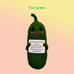 Little Cucumber Hand Crocheted Creative Decoration