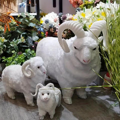 Soft Furry Sheep for Home Decor