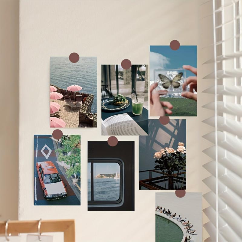 10pcs Art Landscape Postcard Wall Stickers
