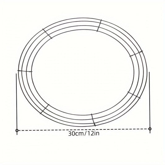 Metal Wire Wreath Frame DIY Flower Handicraft Decoration