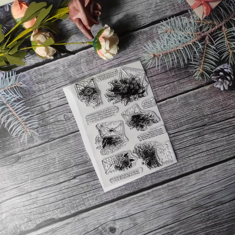 Plant Theme Stamp for DIY Hand Account Card Making