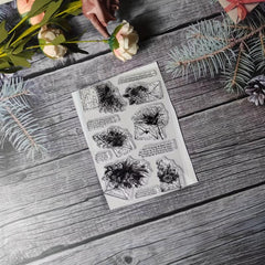 Plant Theme Stamp for DIY Hand Account Card Making