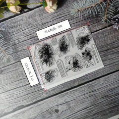 Plant Theme Stamp for DIY Hand Account Card Making