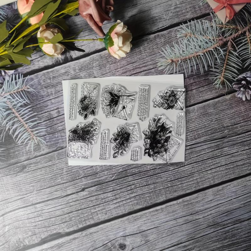 Plant Theme Stamp for DIY Hand Account Card Making