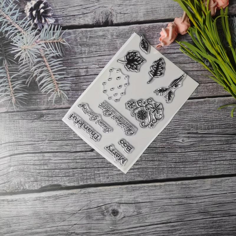 Plant Theme Stamp for DIY Hand Account Card Making