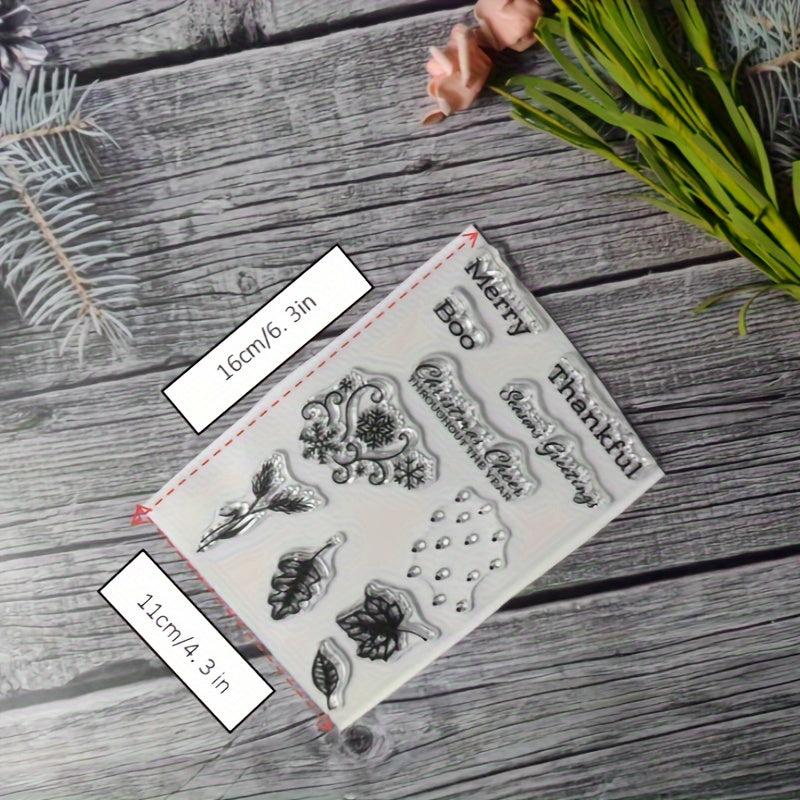 Plant Theme Stamp for DIY Hand Account Card Making