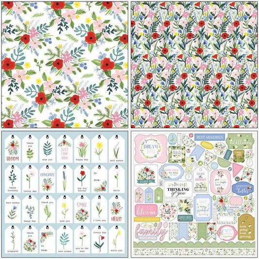 12 Sheets Large Size Material Paper for Retro Journal Decor DIY Tools