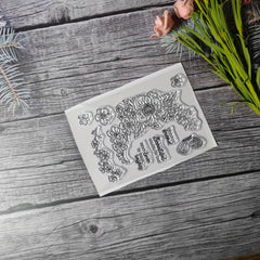 Flower Theme Stamp for DIY Hand Account