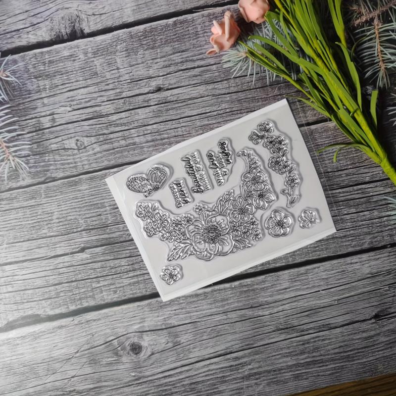 Flower Theme Stamp for DIY Hand Account