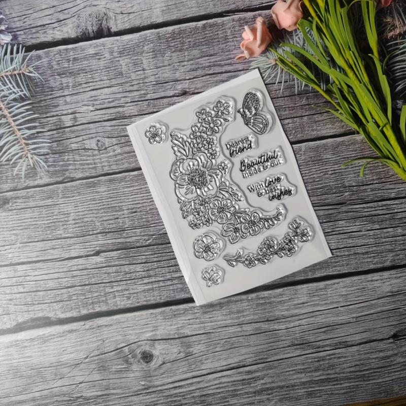 Flower Theme Stamp for DIY Hand Account