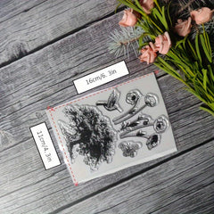 Plant Theme Stamp for DIY Hand Account Card Making