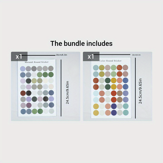 Morandi Dot Stickers - Small Colorful Sealing Stickers