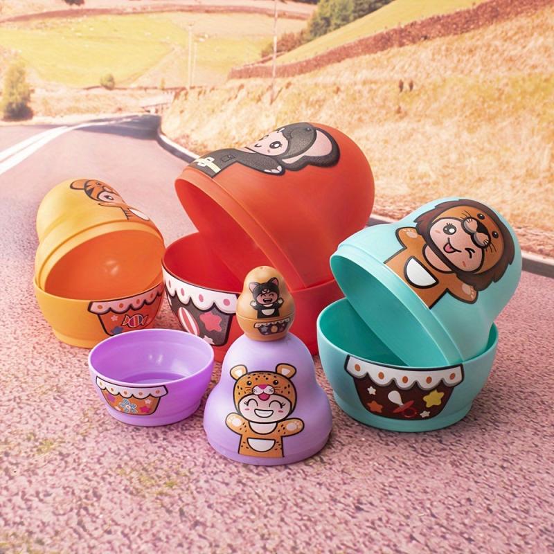 Colorful Matryoshka Doll Toy Stacking Fun Toy