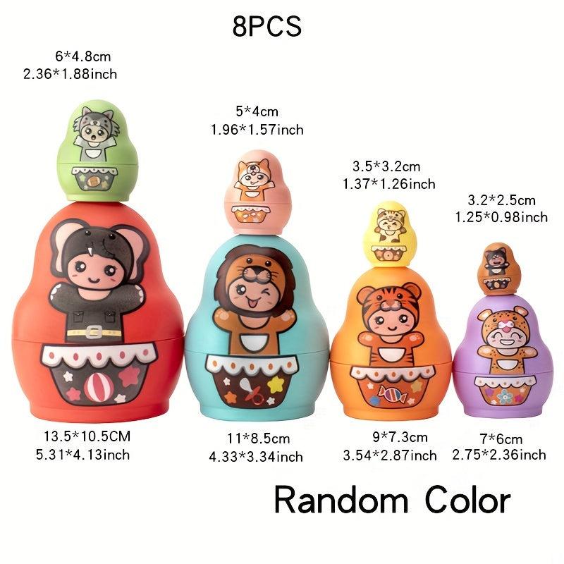 Colorful Matryoshka Doll Toy Stacking Fun Toy