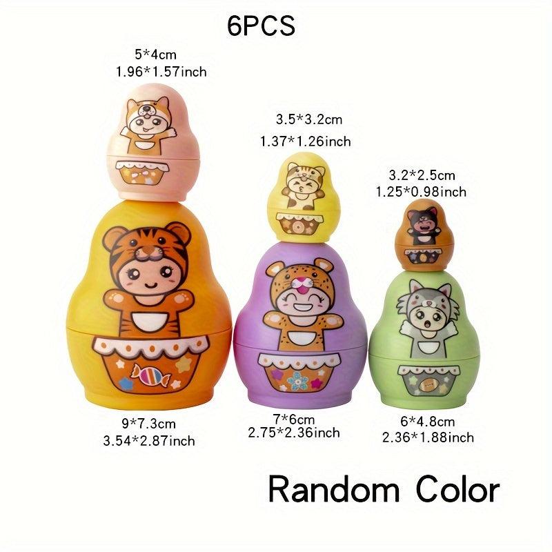Colorful Matryoshka Doll Toy Stacking Fun Toy