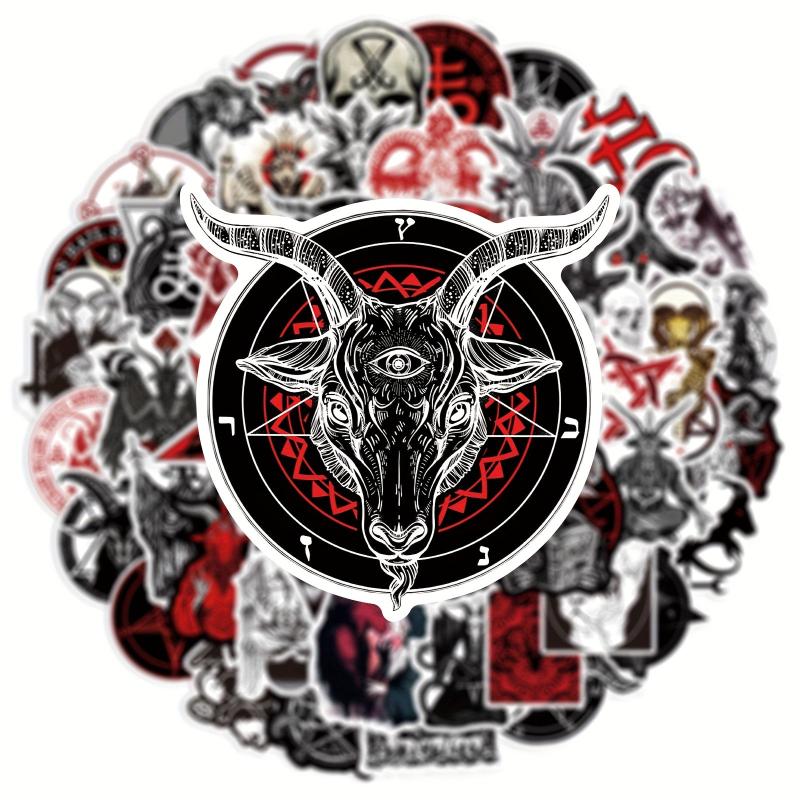 50pcs Devil Satan Series Phone Case Graffiti Stickers Waterproof DIY Decoration