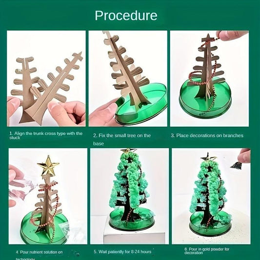 DIY Mini Christmas Tree Magic Christmas Tree Puzzle Gift