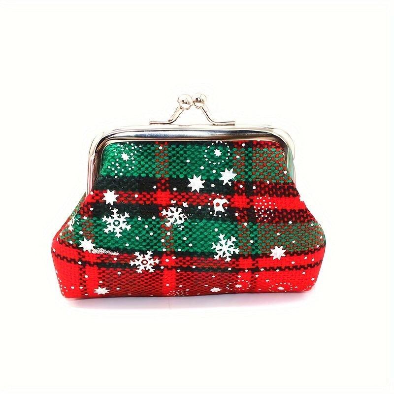 Plaid Coin Purse Mini Wallet for Students Decoration Bag