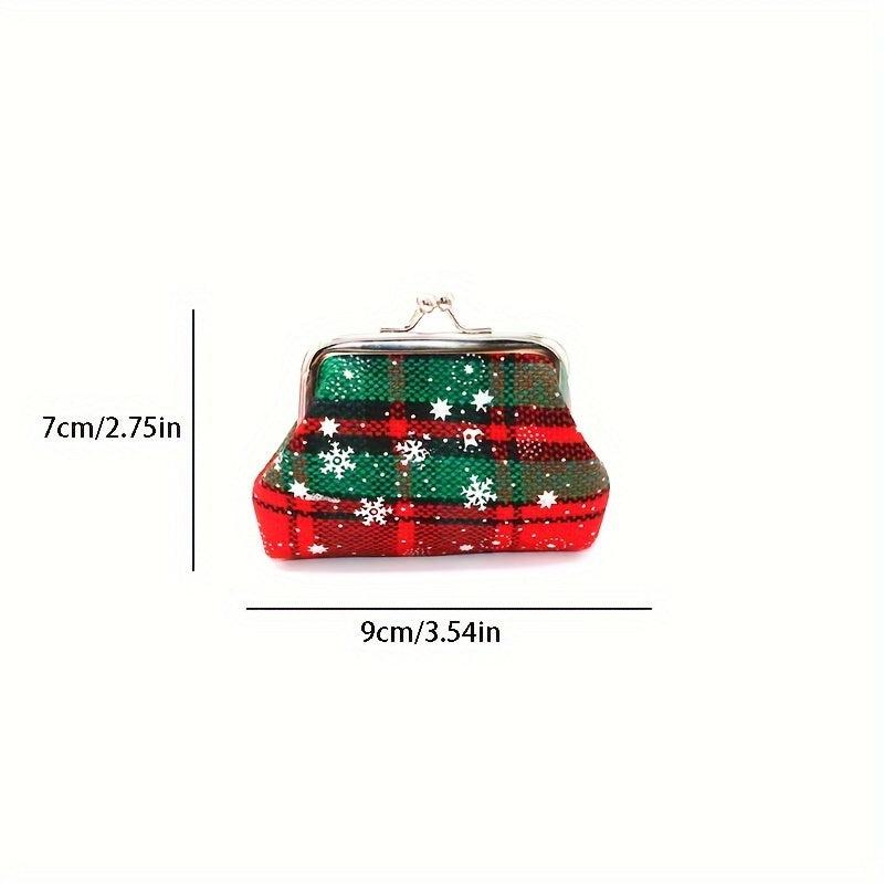 Plaid Coin Purse Mini Wallet for Students Decoration Bag