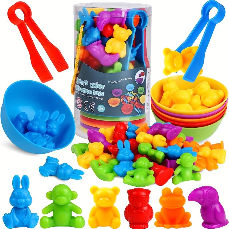 Animal Toys Counting Game Bowl Set