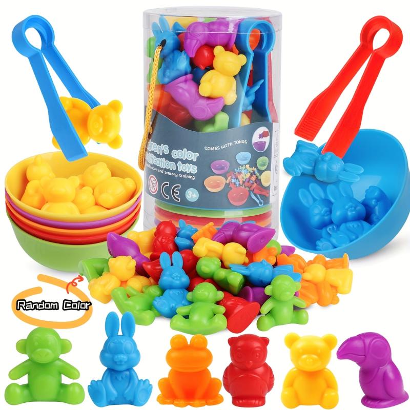 Animal Toys Counting Game Bowl Set