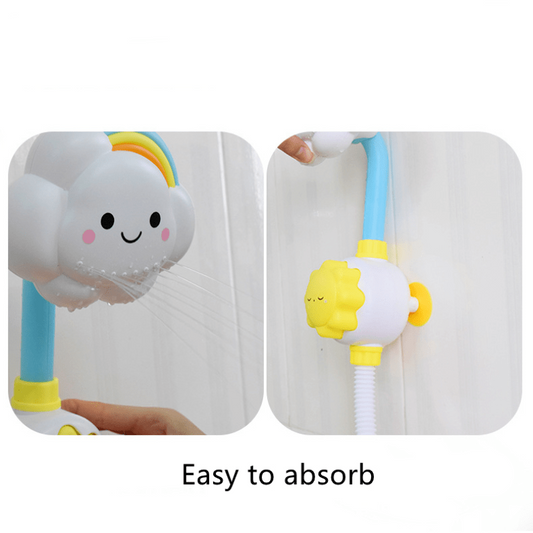 Kids Bath Toy Water Spraying Clouds Flowers Durable Plastic
