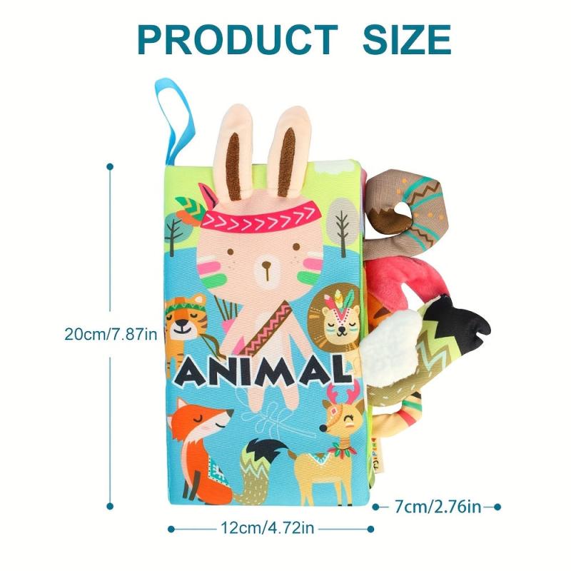 High Contrast Cloth Books for Infants 0-6 Months