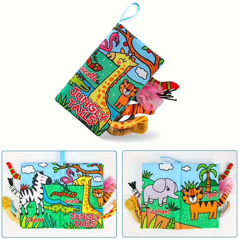High Contrast Cloth Books for Infants 0-6 Months